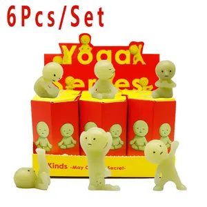 2025 SMISKI Blind Box Noctilucent Green Doll Mystery Box Action Figures Decoration Fans Children Christmas Birthday Gift