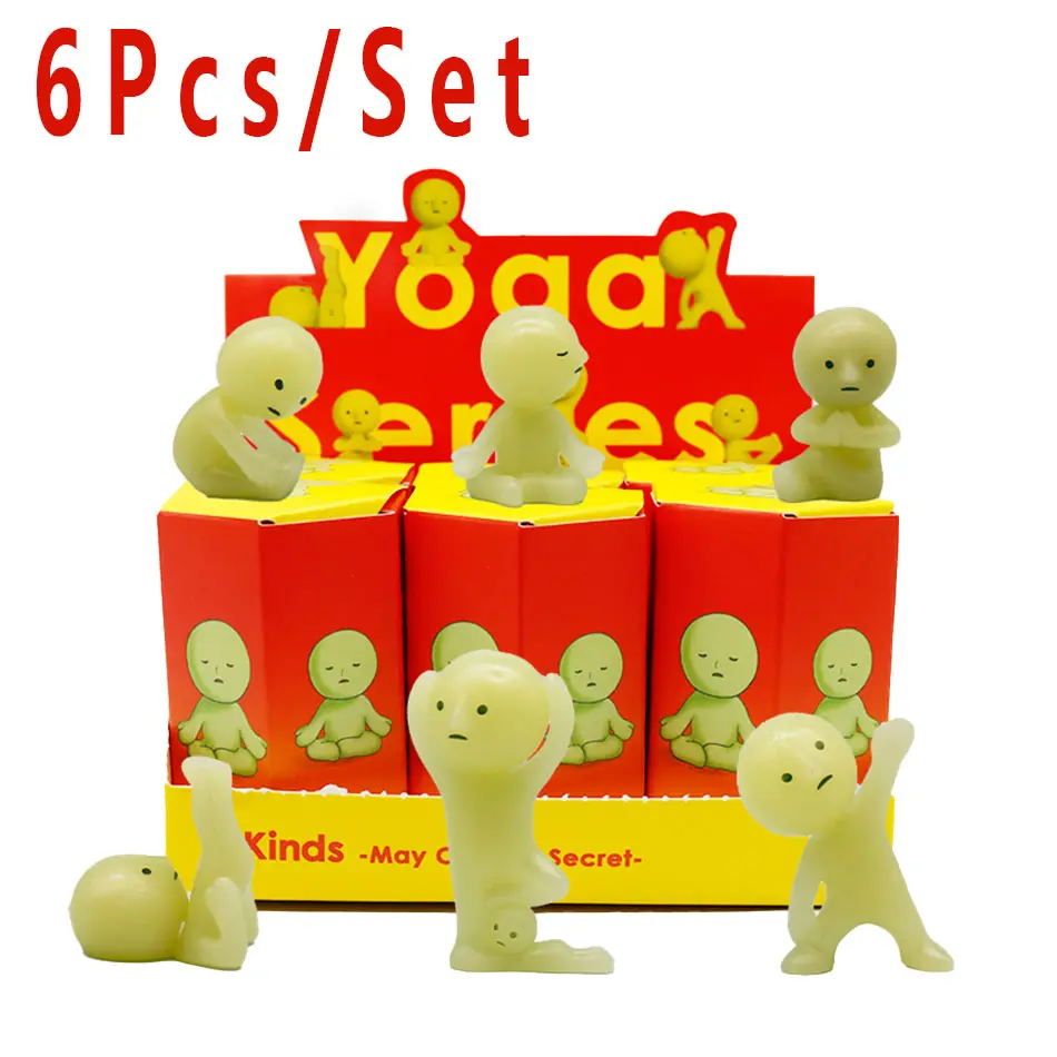 2025 SMISKI Blind Box Noctilucent Green Doll Mystery Box Action Figures Decoration Fans Children Christmas Birthday Gift