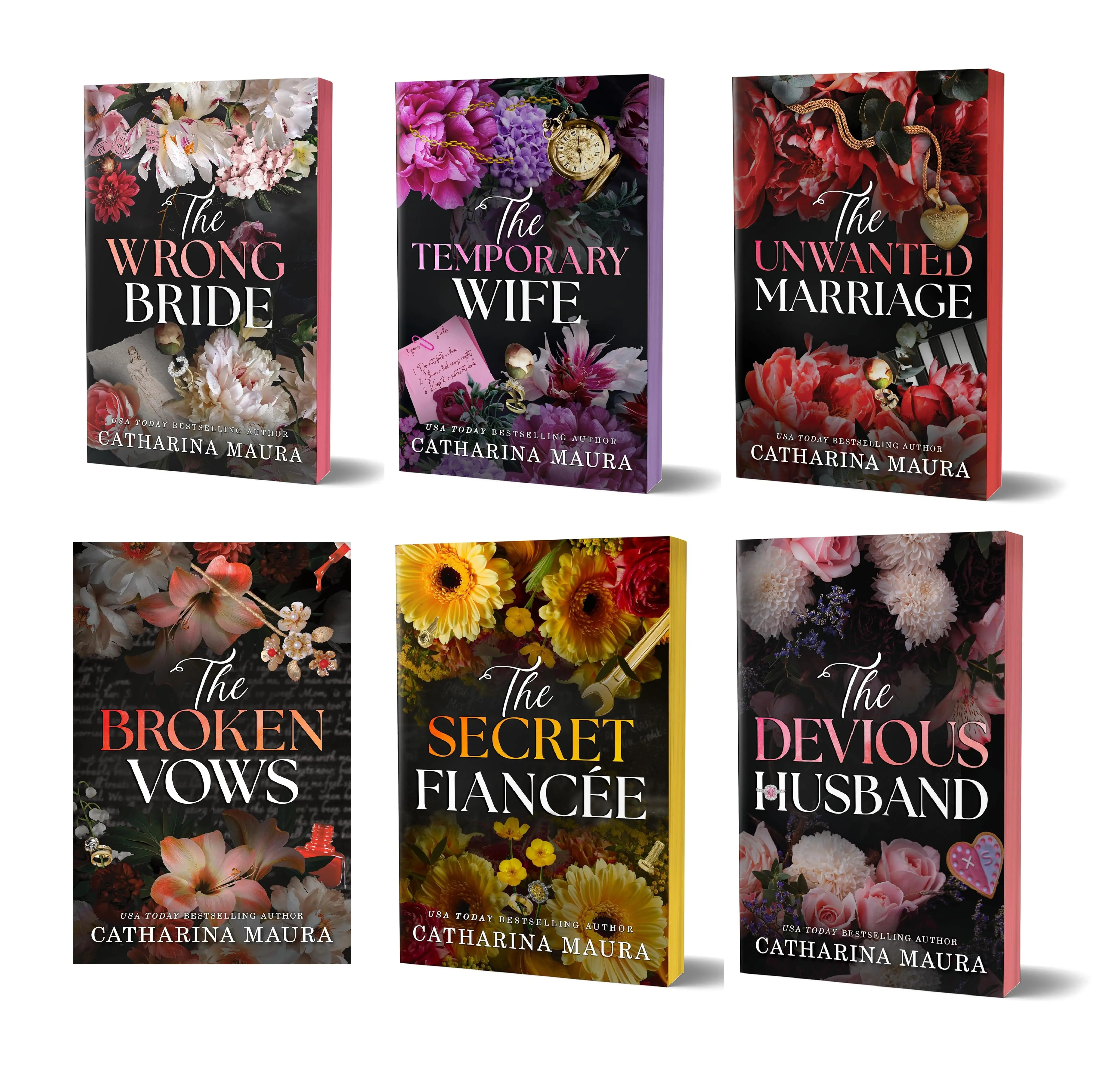 The Windsors (6 books Series) A standalone Novel by Catharina Maura : The Wrong Bride - The Temporary Wife - The Unwanted Marriage - The Broken Vows -The Secret Fiancée - The Devious Husband (Paperback)