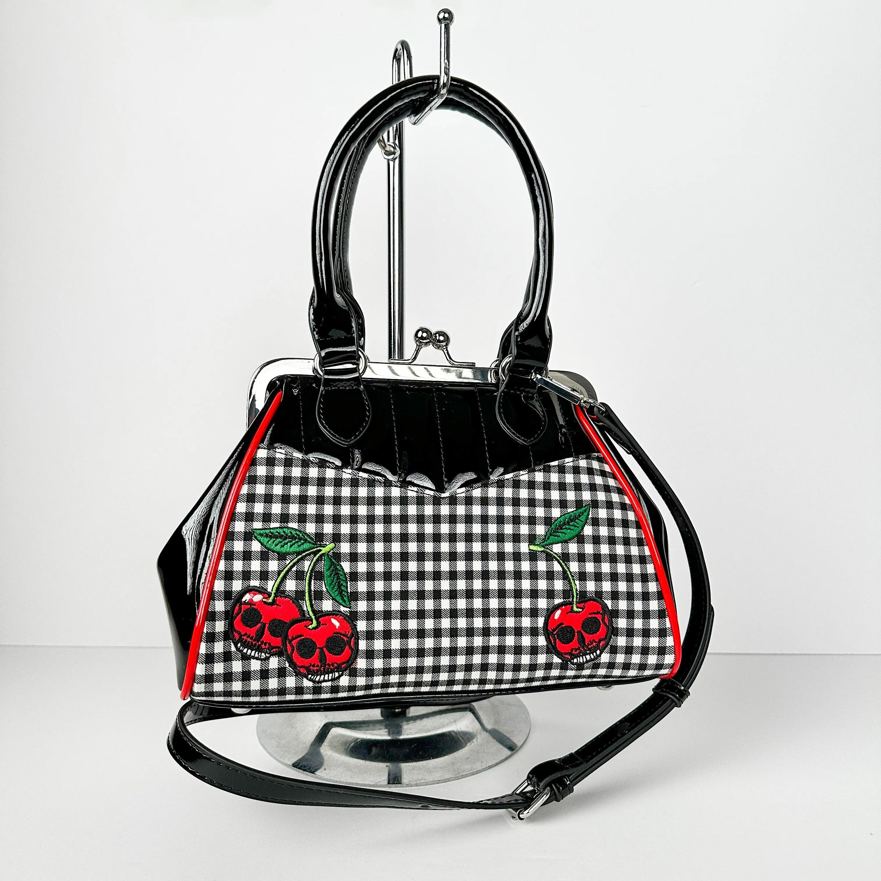 Skull Cherry Kisslock bag