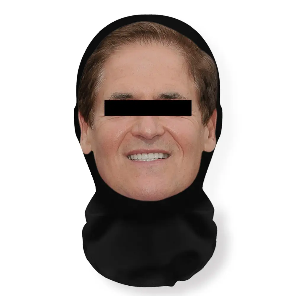 3D Mesh Realistic Celebrity Full Cover Mask & Headpiece - Lightweight, Adjustable, Ultra-Fine Fiber, Super-Stretch Fit, Breathable, Optical Illusion Cosplay Prop - Halloween, Birthday, New Years Eve Ceremony Festive Party Accessory