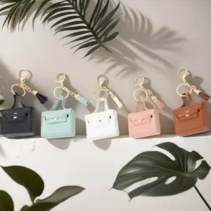 5pcs Buy 3 Get 2 Free Key Bag, Headphone Bag, Coin Purse, Keychain Pendant, Small Item Card Bag, Storage Zipper for Easy Carrying, 5 Colors (Black, White, Pink, Coffee Blue), Keychain Pouch, Small Item Organizer, Zippered Pouch, Minimalist Design