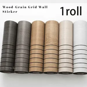 3D Wood Grain Wallpaper, Self-Adhesive, 40cm X 280cm, Easy Installation, Durable Waterproof, Living Room TV Background Decor