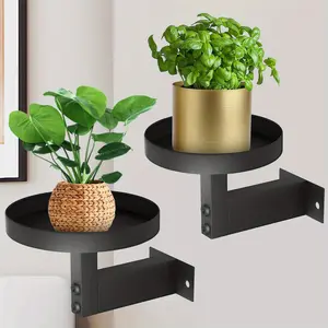 Small Plant Stand, Indoor And Outdoor Metal Flower Stand, High Corner Display Stand For Various Plants, Suitable For Courtyard Orchids, Office Porches, Living Rooms And Gardens.