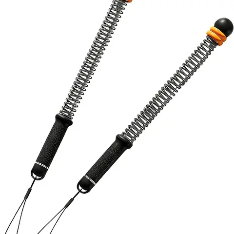 Weighted Cordless Rubber Battle Rope - Compact Fitness & Exercise Equipment for Home Gym Users, Lightweight Hassle-Free Portable Quiet Durable Full-Body Workouts, Thick Rubber Resists Daily Wear with Firm Hold
