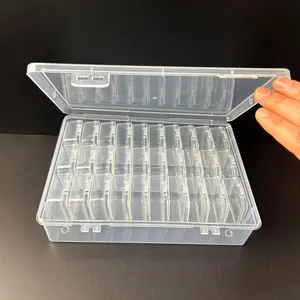 Bead Storage Organizers 31 count- Mini Storage Boxes with Hinged Lid Organizer for Small Items, Beads, Crafts,  and DIY  Art Accessories - Ideal  for Hobbyists & Artists (Combi C)