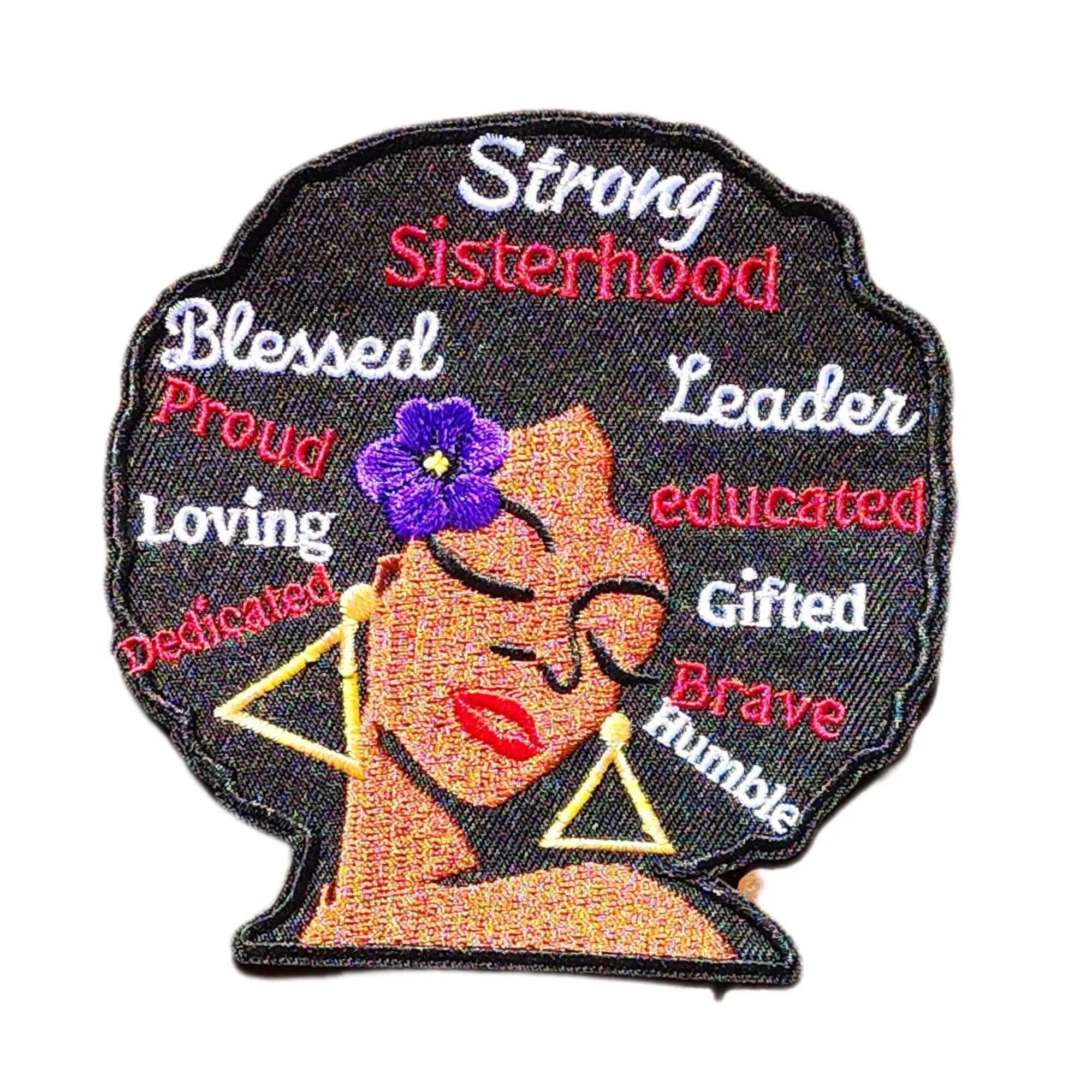 Afro Patch to Iron or sew on for All Fabrics | Patch Fabric Applique Hair Sticker to Iron on for Clothing and Backpacks | 4"x2 inches