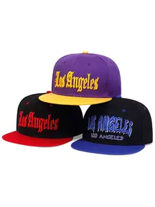 Unisex Los Angeles Letter Embroidered Baseball Cap, Adjustable Outdoor Sun Protection Hat, Casual Fitted Design for Spring & Fall