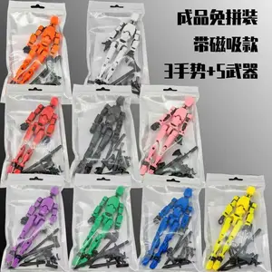 (Assembly Completed )T13 Action Figure 3D Printed Multi-Jointed Movable Titan 13 Lucky Dummy Robot Action Figure Gifts
