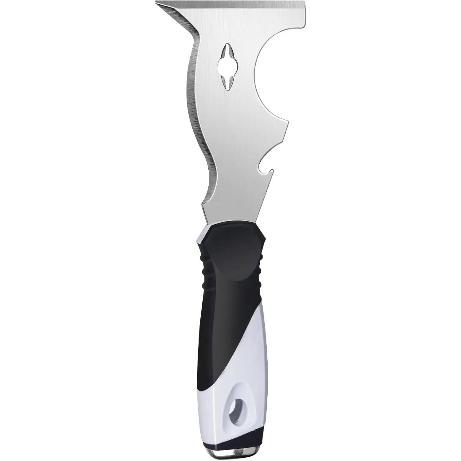 10 in 1 Putty Knife - Multi Use Painters Tool, Taping Knife, Paint & Metal Scraper with Hammer End, Razor Blade Spackle Tool