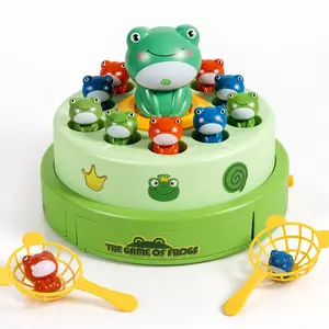 Frog Bounce & Catch Game for Kids – Musical Rotating Launcher, 2 Play Modes | Family Game Night Toy, Birthday & Holiday Gift for Boys and Girls Ages 3+