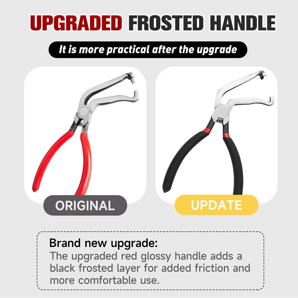 2PCS Electrical Disconnect Pliers Set Automotive Connector Removal Tool 60° Angle & Straight Fuel Injector Sensor Clip Removal Tool