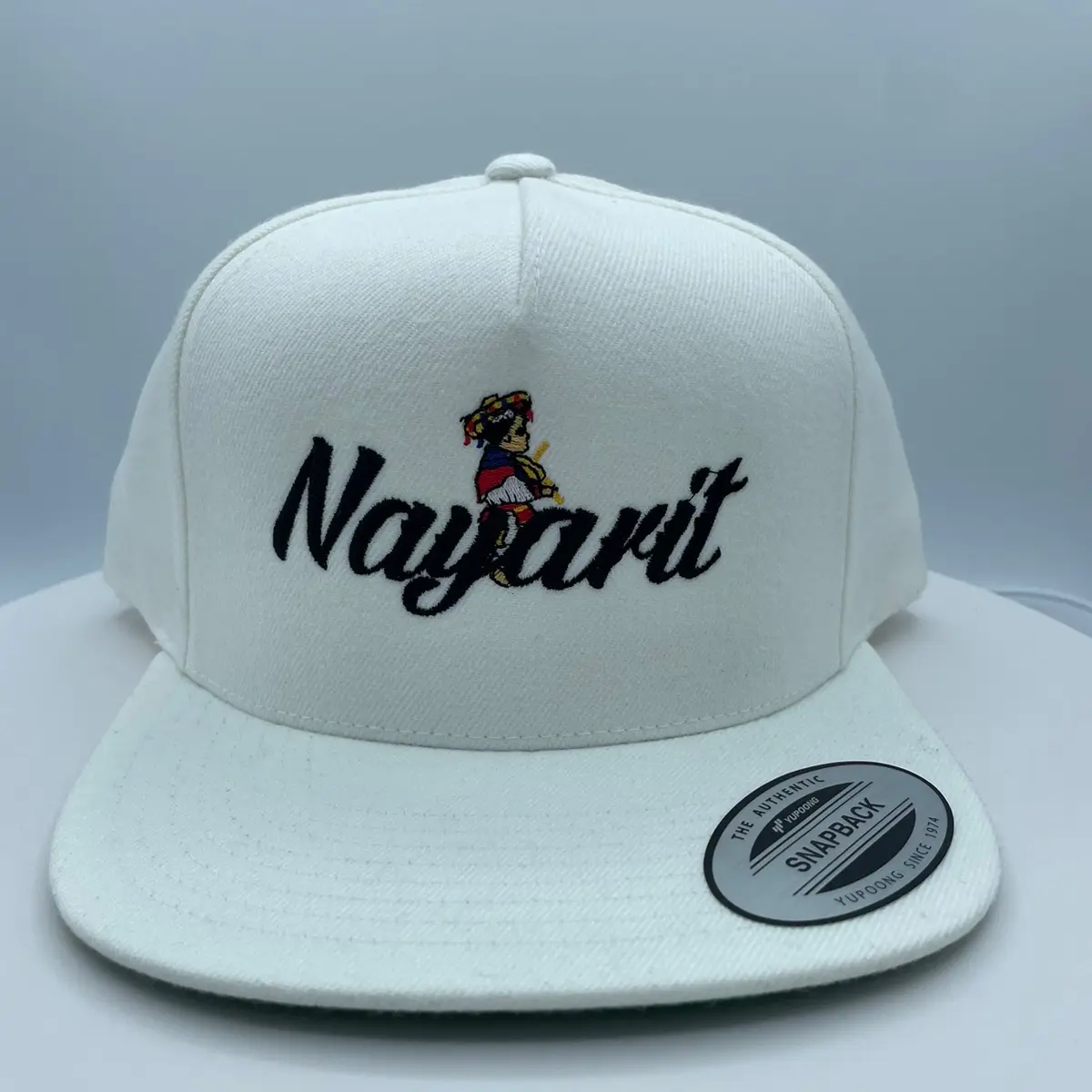 Estado De Nayarit Mexico Embroidered White Hat.