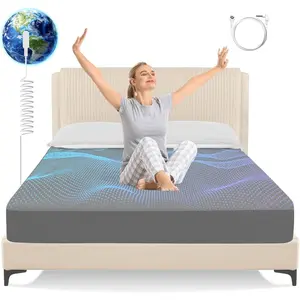 Grounding Sheets  Size, Earth Grounded Fitted Bed Sheet with 10% Pure  Fiber + 90%  , for Improved Sleep & Wellness (Dark Gray,  - 80"x60"x15")