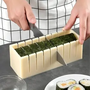 Complete Sushi Making Kit – Seaweed Rice Roll Mold & Rice Ball Mold – Sushi Tools for Home – Nori Seaweed Sheets Included – DIY Sushi Gift for Women Men
