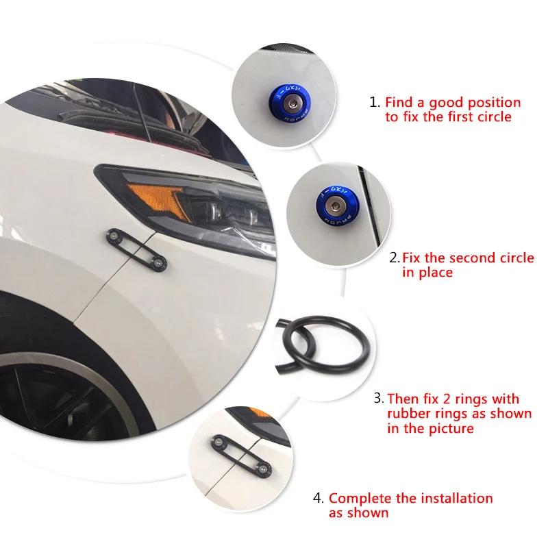 Aluminum Quick Release Fasteners For Front Bumper Rear Bumper Hatch Cover Surround Fixing Buckle Aluminum Quick Release Fasteners For Front Bumper Rear Bumper Hatch Cover Surround Fixing Buckle