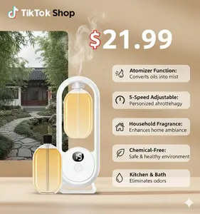 Smart Essential Oil Diffuser  5-Speed Adjustable Fragrance Atomizer | Home Deodorizer