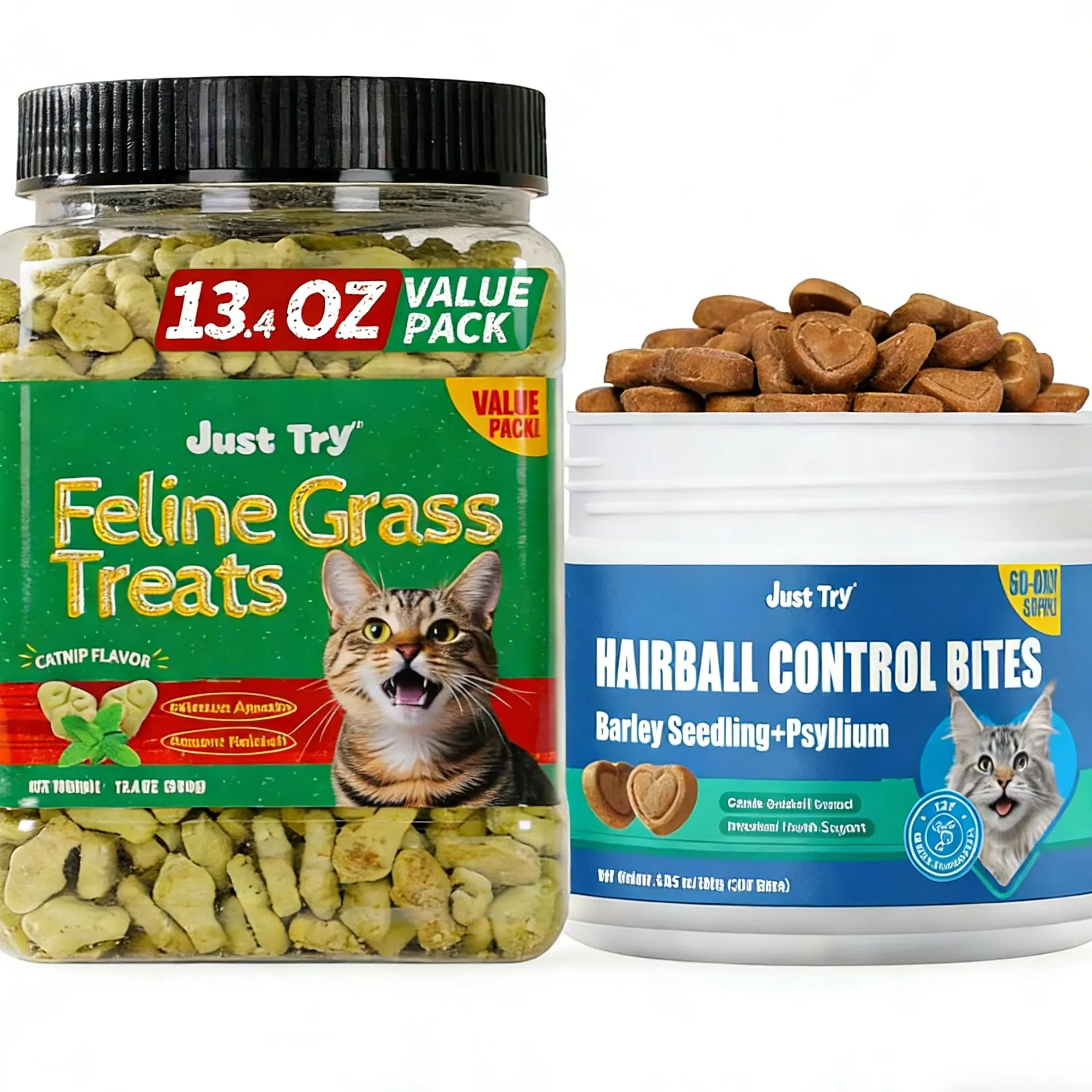 Cat grass*1 & Hairball control bites*1