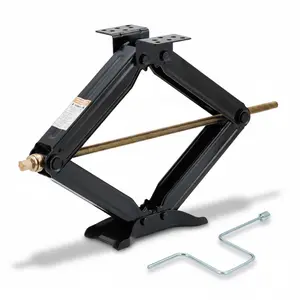 Heavy Duty RV Scissor Jacks 2-Pack, 24" 5000lbs Stabilizer Jacks for Camper, Travel Trailer, 5th Wheel, Powder-Coated Steel Leveling Jack with Fast Crank Handle