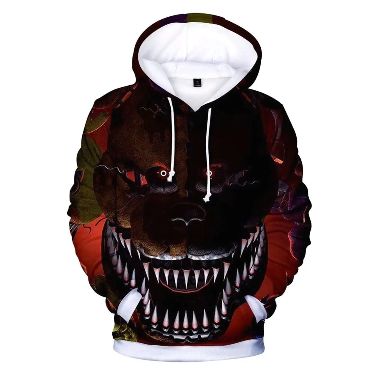 3D Printed Horor Bear Cosplay Hoodie Unisex Sweatshirt Coat Pullover Hoodies