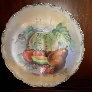 S CAPPA FRUITS CHINA PLATE