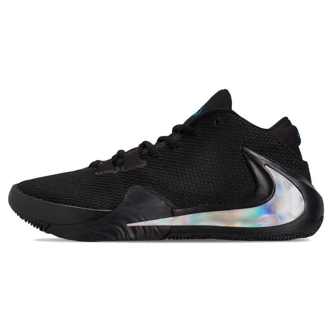 Nike Zoom Freak 1 'Black Iridescent' Athletic Shoes, Performance Sports Shoes for Basketball, Cushion, Court Performance, Us Sizes 6-13, Us M 10, Hoopshoes, Lightweight Fit, Breathable Mesh