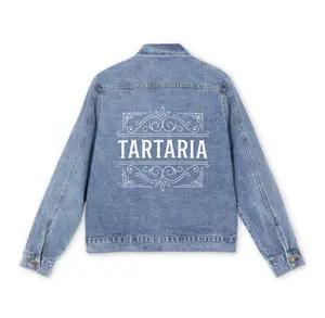 Tartaria Denim Jacket | Tartaria Printed Historical Design