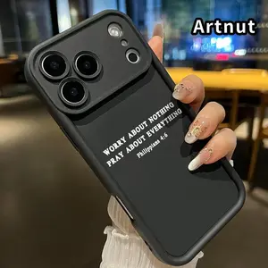 Phone Case for  iPhone 17 Pro Max 16 Plus 15 14 13 12 11 XR Air E Prayerful Serenity Pattern Full Lens Protector Rugged Durable Soft TPU Cover Gift for Girl