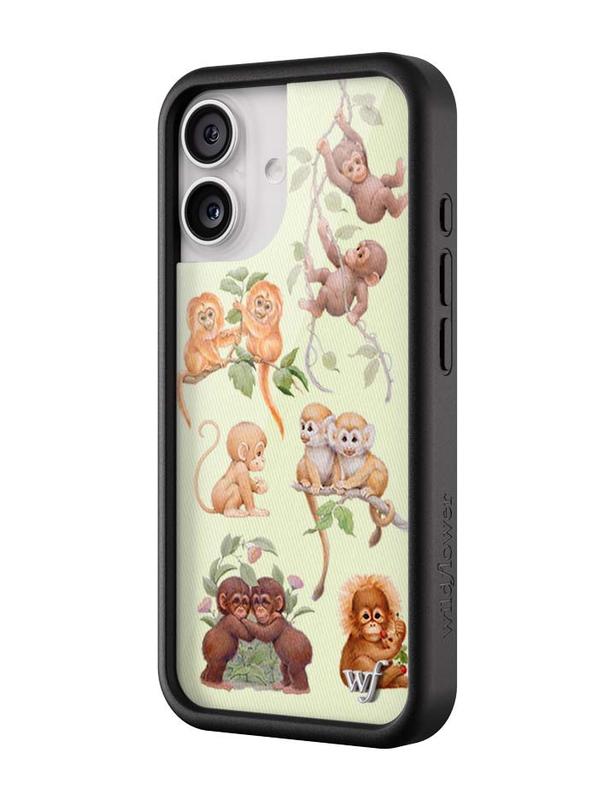 Wildflower Cases - Monkey Biz, Limited Edition iPhone Case | Animal Cute Trendy Durable Protection Protective Smartphone Cover