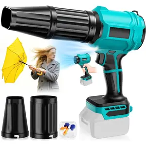 Cordless Leaf Blower Compatible for Makita 18V (NO ), Mini Turbo Jet Blower with 2 Nozzles, Lightweight & -Hand Use, for Patio Garage Yard Cleaning  Dryer(Tool Only)