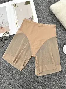 Women's Mid-Waist Thong Panties, Slim-Fit Underwear for Dresses, Lightweight Comfortable Thin Material, Breathable Seamless Knicker, Casual All-Season Wear