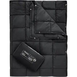 KingCamp Ultra-Lightweight Puffy Outdoor Blanket - Versatile & Insulating, Snug for Adventures, with Quick-Snap Buttons - Ideal for Travel, Airplane Camping