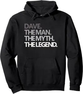 Funny Man Myth Legend Dad Husband Uncle Men Named Dave Pullover Hoodie - Nicolelebro Shop 69B0DVML5WNT