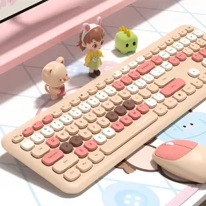 Mofii Wireless Keyboard Mouse Set, Ultra-Thin Full Size Silent Keyboards, Universal Us Qwerty, Ambidextrous Design, No Battery Included