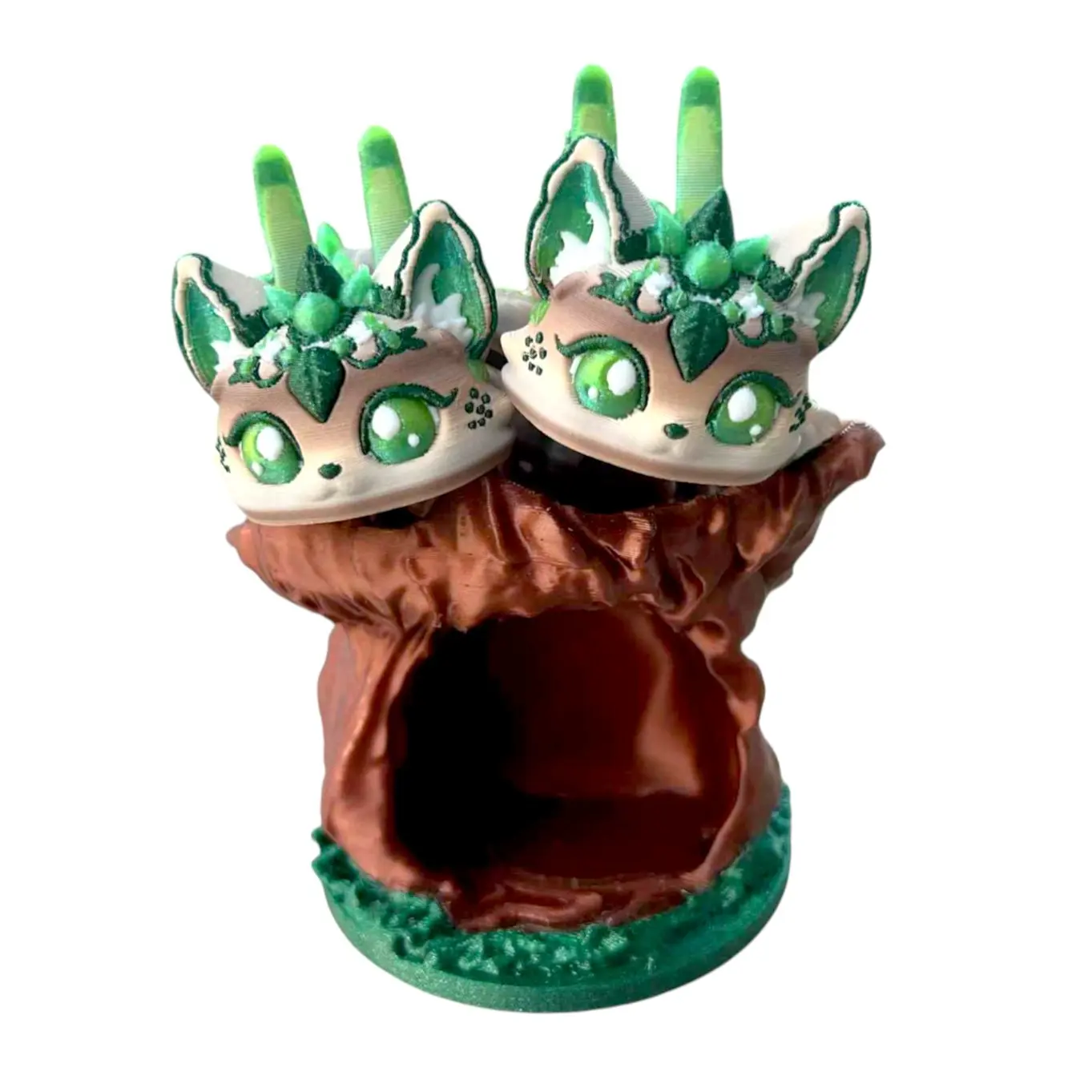 Ferna the Forest Kitty – 3D Printed Fantasy Figurine | Fully Articulated & Fidget-Friendly | Lunara’s Exclusive Collectible