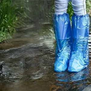 Transparent Waterproof Boot Covers, High Stretch PVC Non-Slip Shoe Protectors, Rain Mud Snow Protection, Easy Clean Durable Shoes, Disposable Shoe Covers