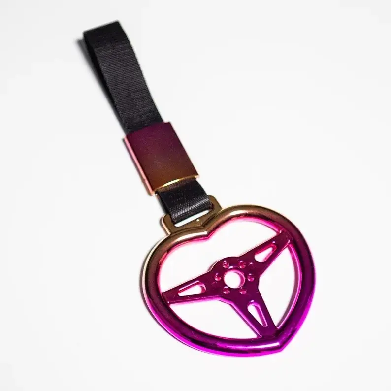 Steering Wheel Heart JDM Grab Handle  | Car Guy Accessories | Automotive Collection | Fun Gifts | Keychain