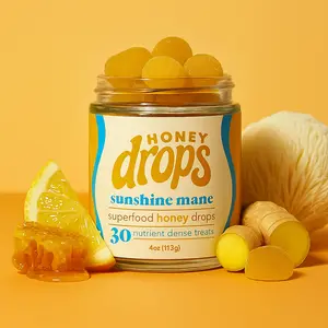 Pure Honey Energy Gummy | Lion's Mane, B12, Lemon & Ginger