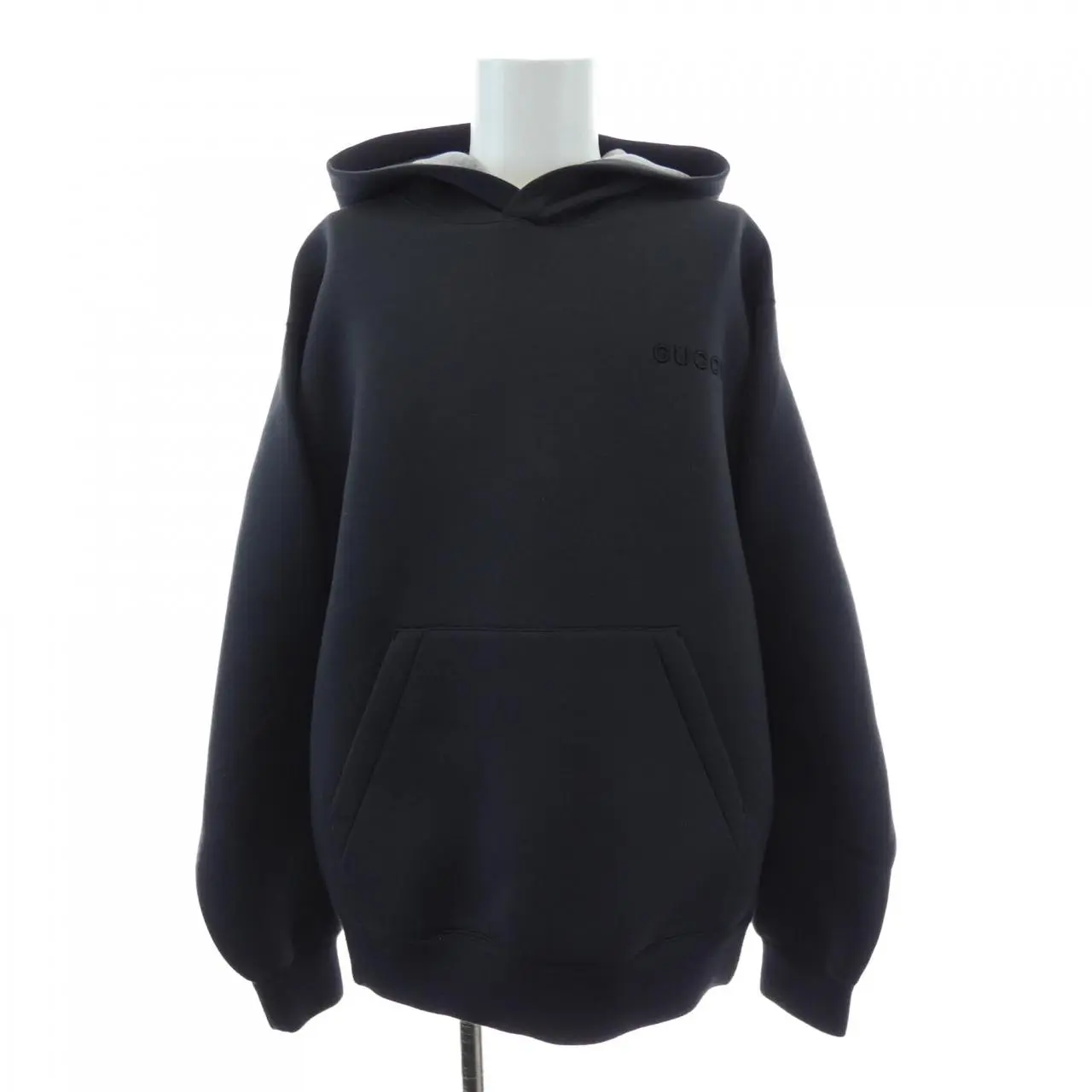 Pre-owned GUCCI Cotton Small Leather Goods Embroidery Jersey Hoodie