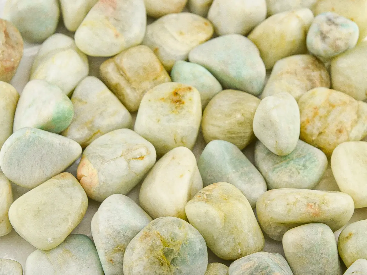 Wholesale Amazonite Tumbled Stones, Amazonite Crystals, Amazonite Bulk 1 to 1.5 inch, Chakra Healing, Chakra Crystals, Energy Healing, Reiki