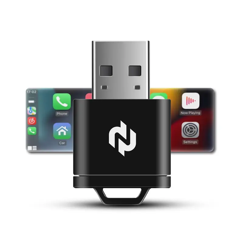 Wireless CarPlay Adapter by N - Plug & Play, convert your wired CarPlay or Android Auto connection to Wireless CarPlay or Android Auto