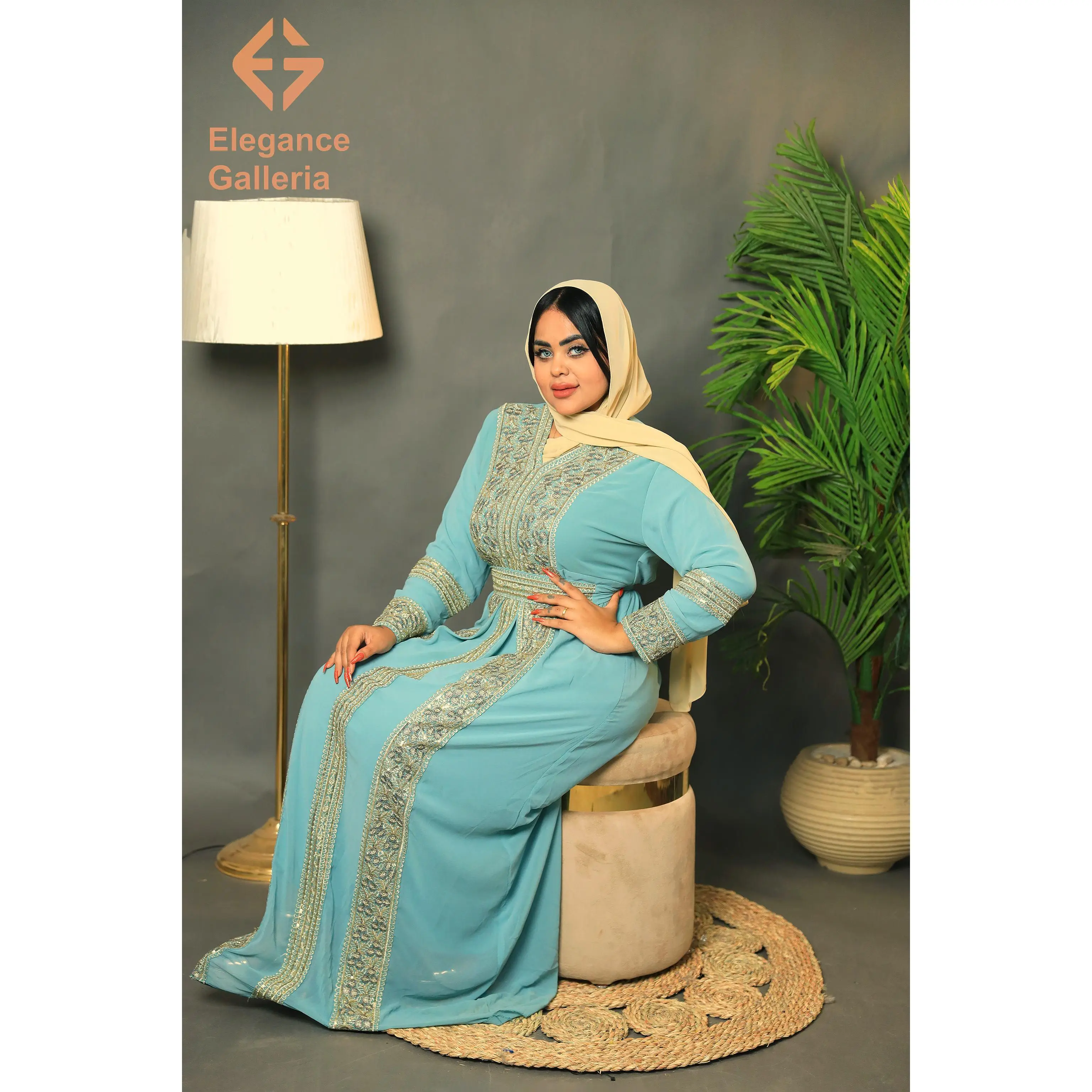 Elegant Embroidered Kaftan