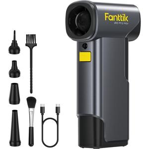 【FathersDayGift】Fanttik B10 Pro Max 7.2V Electric Air Duster, Cordless Duster with 130000 RPM Brushless Motor, 6 Adjustable Levels, 28.8wh Rechargeable Battery, Air Blower for Workbench, PC Fans and Outdoor Summervibes
