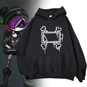 Game Murder Drones Uzi Doorman Cosplay Hoodie Costume Unisex Bone Print Sweatshirt Casual Long Sleeve Hoodies Clothes