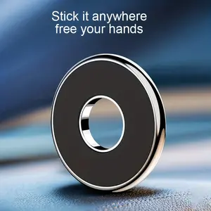 1pc Powerful Magnetic Ring Wall Holder, Magnet Wall Mobile Phone Holder, Magnetic Car Phone Stand, Powerful Magnet Car Mount For Cellphone, IPhone And Others, Smartphone Holder