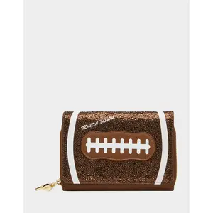 Betsey Johnson BLITZ & GLITZ WALLET ON CHAIN BROWN