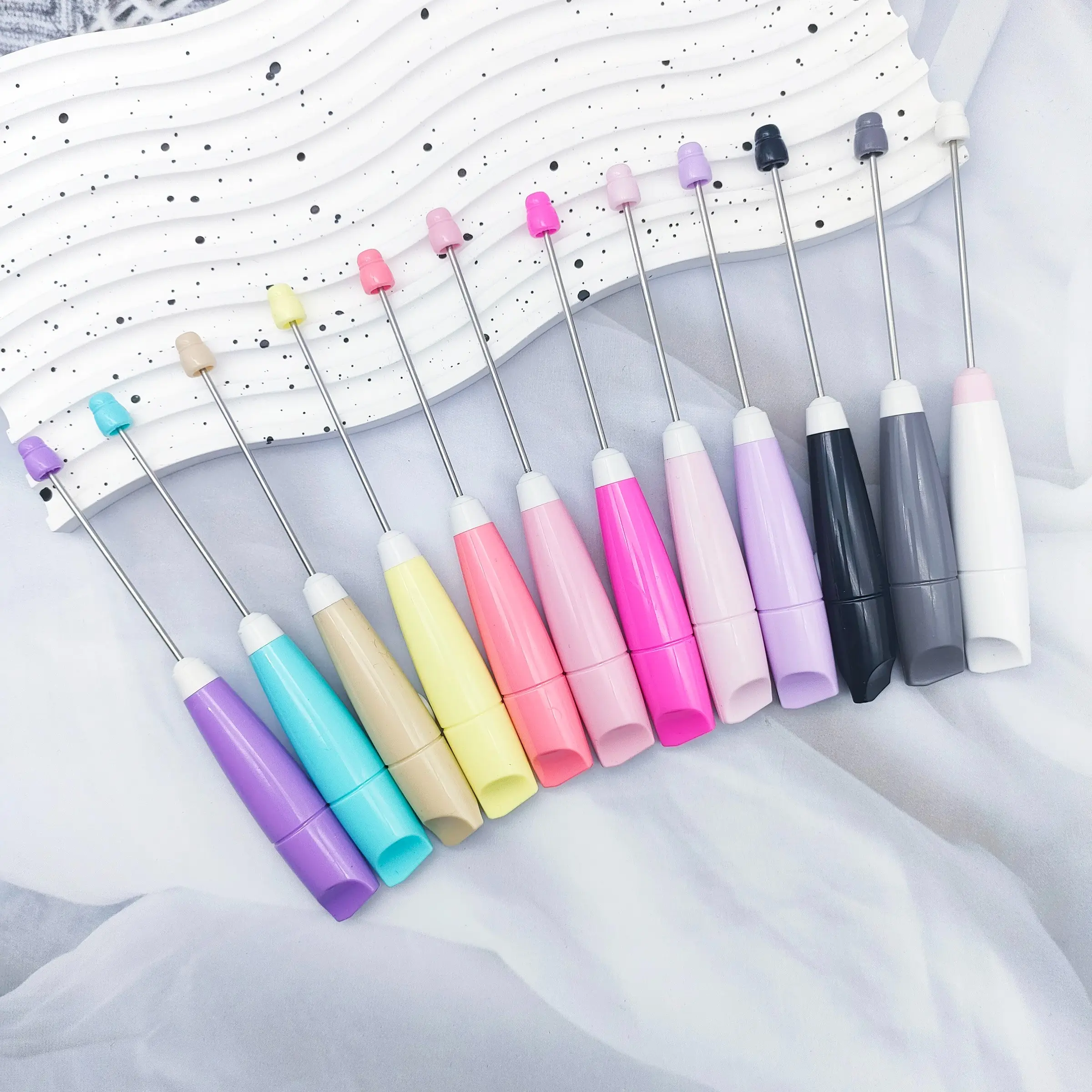 12pcs Bead Knife Set, Morandi Color Beading Craft Knives, Crafting Supplies, Portable Unboxing Tool, High Aesthetic Unboxer Kit, Easy to Carry