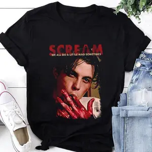 [Sale up to 30%] + [FREE SHIP] Scream We All Go A Little Mad Sometimes Billy Loomis T-Shirt, Scream Movie Shirt, Billy Loomis Shirt