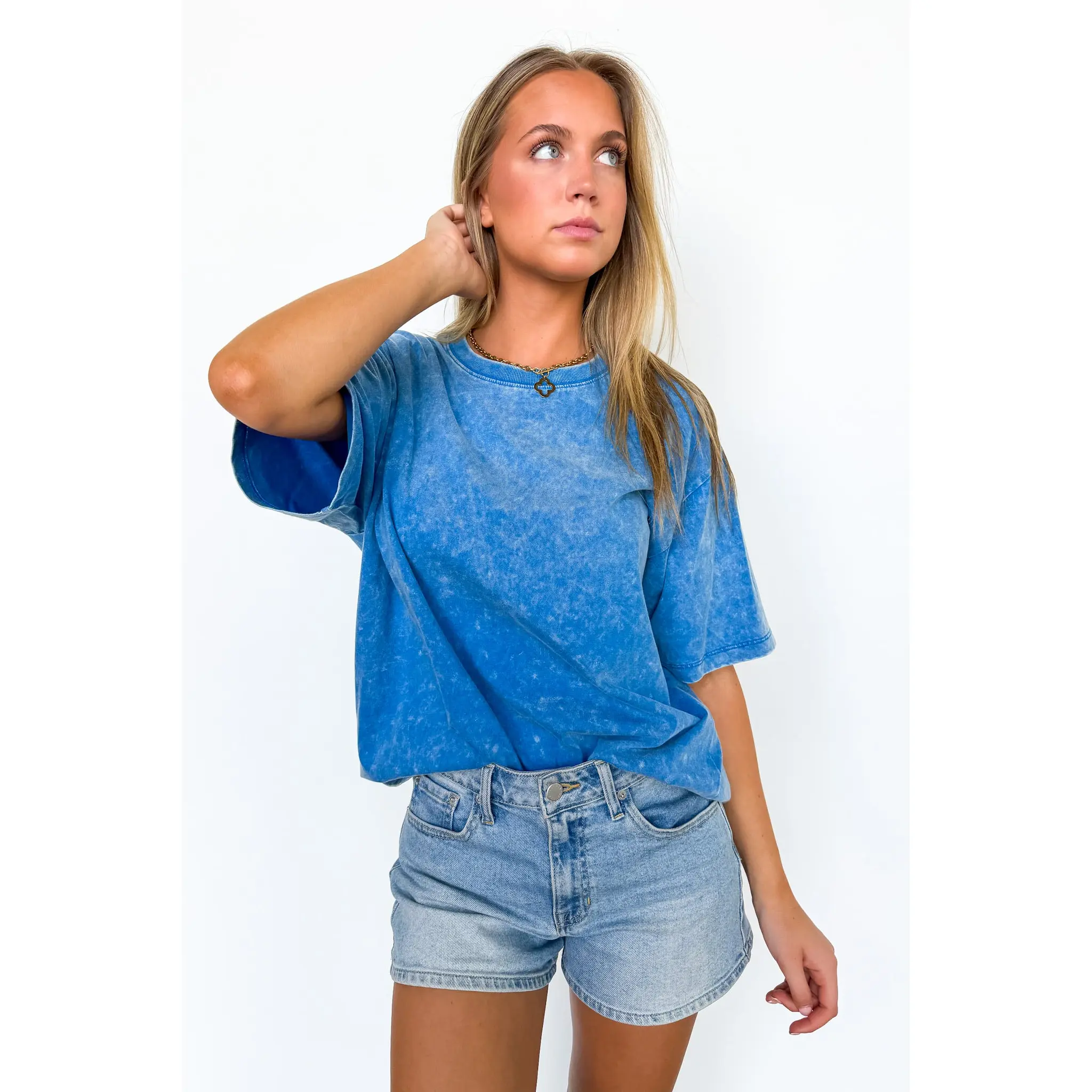 Melena Mineral Washed Relaxed Top