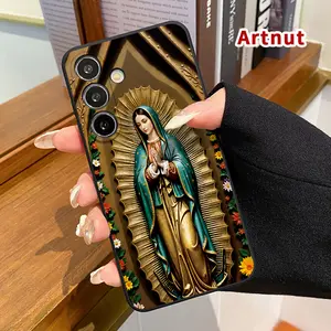 Phone Case Compatible with Samsung Galaxy S24 Plus S25 S23 S22 Ultra S22+ Phone Our Lady Camera Lens Protection Ultra Slim Back Cover Gift for Girl